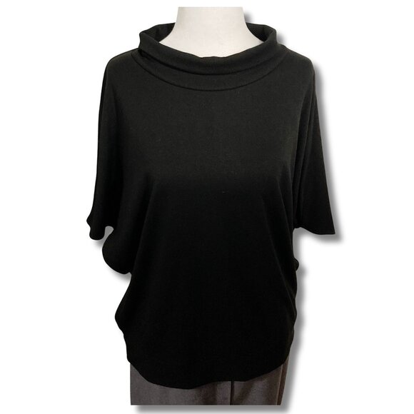 REITMAN's Black turtleneck dolman sleeve top ~ LARGE XL 1X XXL 2X sweater shirt - Picture 1 of 13